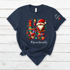 Lofaris Personalized Love Christmas Grandma Kids T - Shirt