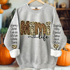 Lofaris Personalized Love Gigi Life Grandkids Heart Sweatshirt