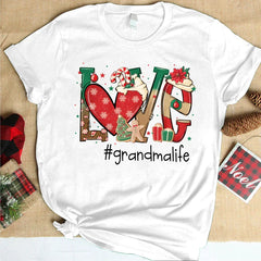 Lofaris Personalized Love Grandma Life Christmas T-Shirt