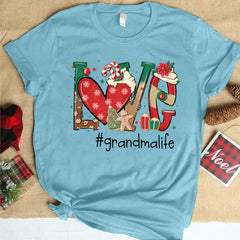 Lofaris Personalized Love Grandma Life Christmas T-Shirt