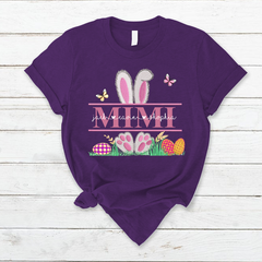 Lofaris Personalized Mimi Butterfly Bunny Easter Day T-Shirt