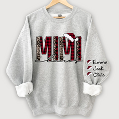 Lofaris Personalized Mimi Claus Christmas Grandma Sweatshirt