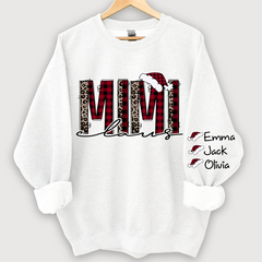 Lofaris Personalized Mimi Claus Christmas Grandma Sweatshirt