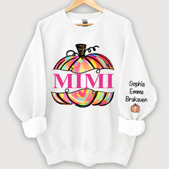 Lofaris Personal Mimi Painted Pumpkin Autumn Sweatshirt