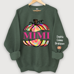 Lofaris Personal Mimi Painted Pumpkin Autumn Sweatshirt