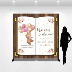 Lofaris Personalized Name Fairy Book Baby Shower Backdrop