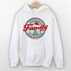 Lofaris Personalized Name Family Christmas Glitter Hoodie