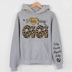 Lofaris Personalized Name I Love Being Gigi Gift Hoodie