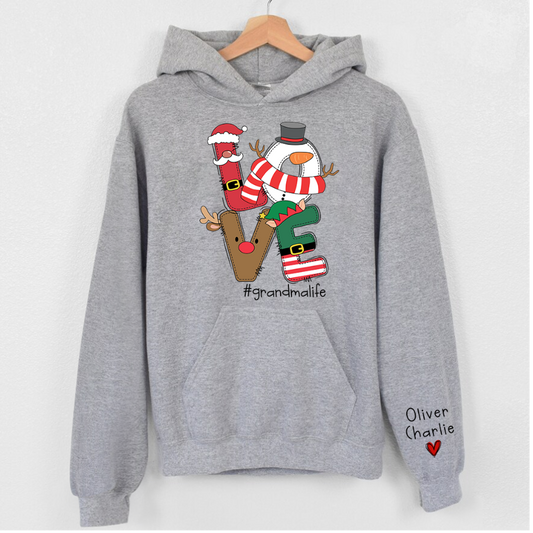 Preppy Christmas Hoodie x LIFEWSCAR Collaboration L