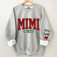 Lofaris Personalized Name Mimi And Kids Christmas Sweatshirt