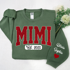 Lofaris Personalized Name Mimi And Kids Christmas Sweatshirt