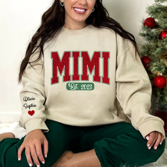 Lofaris Personalized Name Mimi And Kids Christmas Sweatshirt