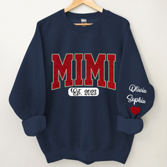 Lofaris Personalized Name Mimi And Kids Christmas Sweatshirt