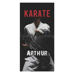 Lofaris Personalized Name Taekwondo Martial Arts Beach Towel