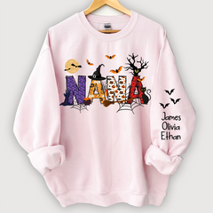 Lofaris Personalized Nana And Grandkids Halloween Shirt