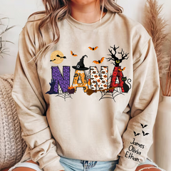 Lofaris Personalized Nana And Grandkids Halloween Shirt