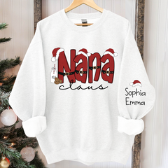 Lofaris Personalized Nana Claus Merry Christmas Sweatshirt