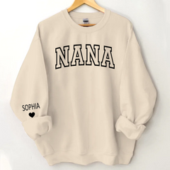 Lofaris Personalized Nana Grandma And Grandkids Sweatshirt