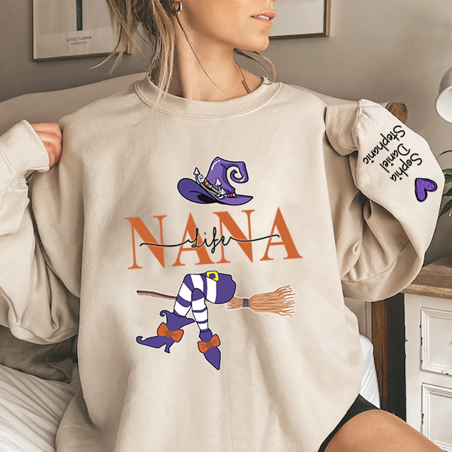 Lofaris Personalized Gigi Life Witch Halloween Sweatshirt Gma Fall