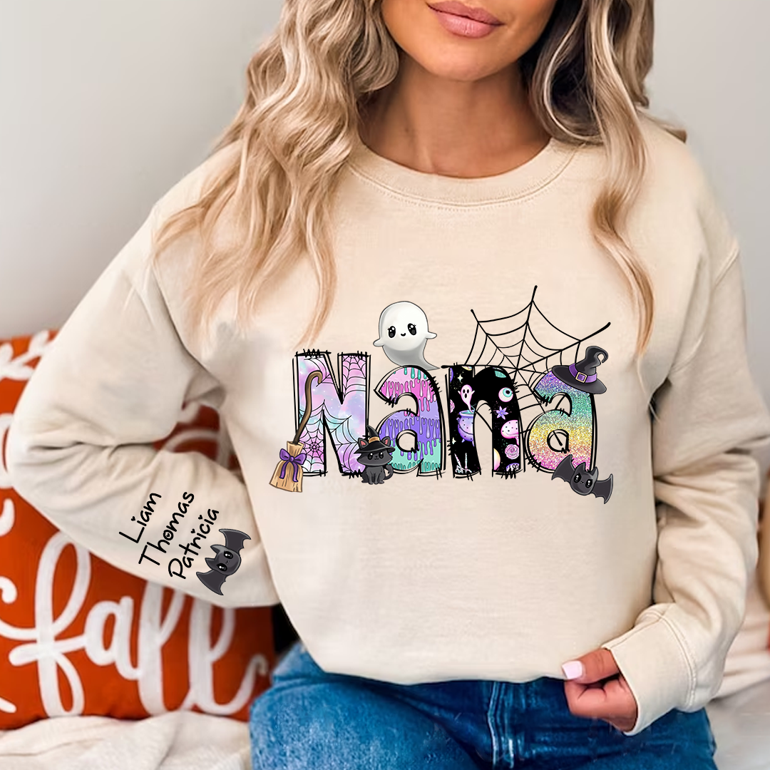 Lofaris Personalized Nana And Kids Halloween CTH01 Sweatshirt