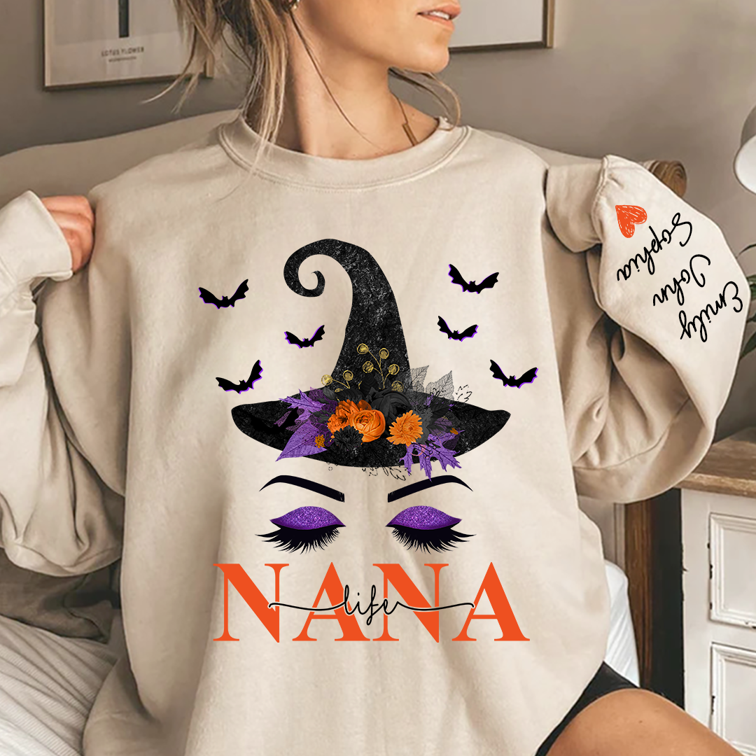 Lofaris Personalized Nanalife Hat Halloween And Grandkids Sweatshirt