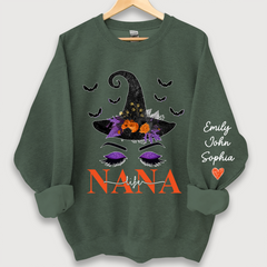 Lofaris Personalized Nanalife Hat Halloween And Grandkids Sweatshirt