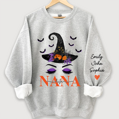 Lofaris Personalized Nanalife Hat Halloween And Grandkids Sweatshirt