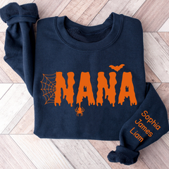 Lofaris Personalized Orange Mimi Halloween And Kids Sweatshirt