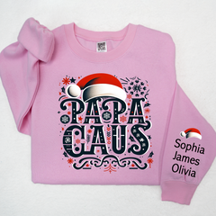 Lofaris Personalized Papa Claus Grandpa Custom Sweatshirt