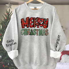 Lofaris Personalized Christmas Papa Shirt Grandpa Sweatshirt 03