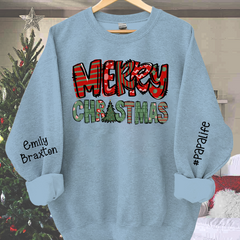 Lofaris Personalized Christmas Papa Shirt Grandpa Sweatshirt 03