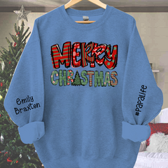 Lofaris Personalized Christmas Papa Shirt Grandpa Sweatshirt 03