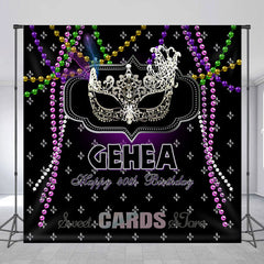 Lofaris Personalized Pearls 40Th Costume Birthday Backdrop