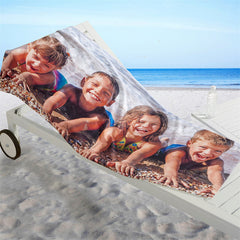 Lofaris Personalized Photo Summer Beach Towel For Kids