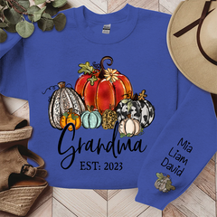 Lofaris Personalized Pumpkins Thanksgiving Fall Sweatshirt