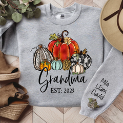 Lofaris Personalized Pumpkins Thanksgiving Fall Sweatshirt