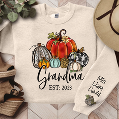 Lofaris Personalized Pumpkins Thanksgiving Fall Sweatshirt