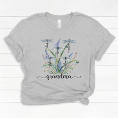 Lofaris Personalized Summer Dragonfly Family Flower T-Shirt