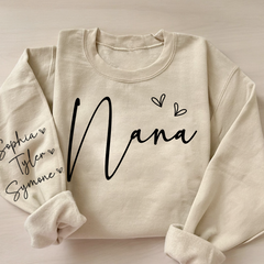 Lofaris Personalized Sweet Heart Mimi And Kids Sweatshirts