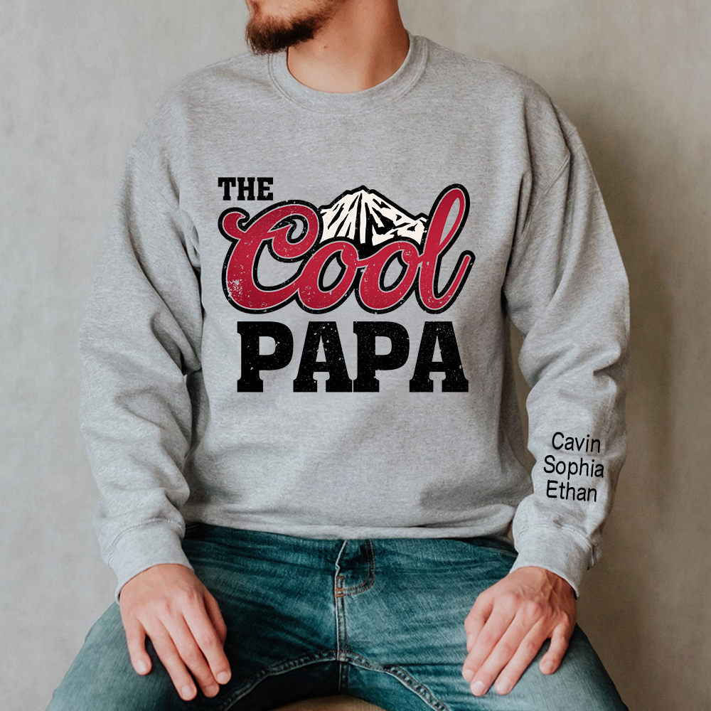 Lofaris Personalized The Cool Papa And Grandkids Sweatshirt