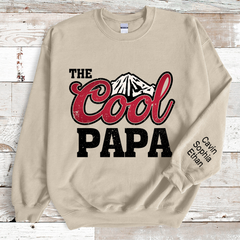 Lofaris Personalized The Cool Papa And Grandkids Sweatshirt