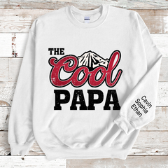 Lofaris Personalized The Cool Papa And Grandkids Sweatshirt