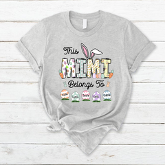 Lofaris Personalized This Mimi Belongs Eggs Easter T-Shirt