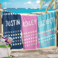 Lofaris Personalized Tribal Inspired Beach Towel With Name