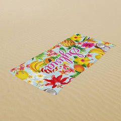 Lofaris Personalized Tropical Paradise Summer Kids Beach Towel