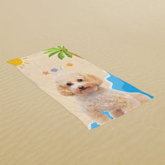 Lofaris Pet Portrait Personalized Summer Beach Towel for Gift