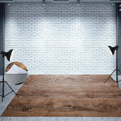 Lofaris Photoshoot Brown Wood Classic Texture Floor Backdrop