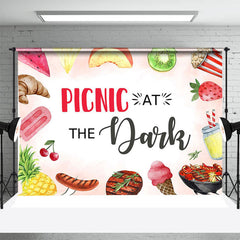 Lofaris Picnic At Dark Fruit Meat Ice Cream Party Backdrop