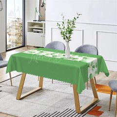 Lofaris Pine Green Leaves Branch Spring Rectangle Tablecloth