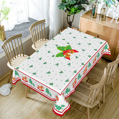 Lofaris Pine Trees Wood Horse Christmas Party Tablecloth